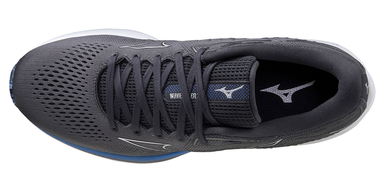Mizuno Wave Rider 25 кроссовки для бега мужские темно-серые - 4