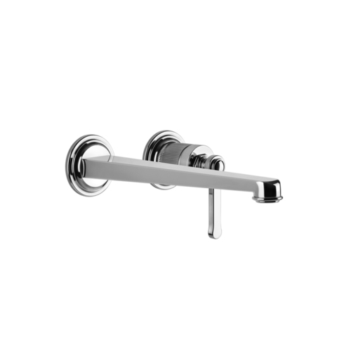 Gessi Venti20 65088#031 Смеситель для раковины настенный, встраиваемый, однорычажный, излив 243 мм., внешняя часть, цвет хром
