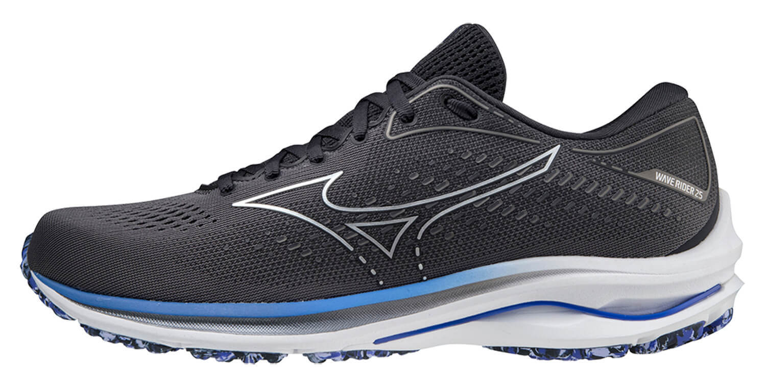 Mizuno Wave Rider 25 кроссовки для бега мужские темно-серые - 5