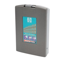 Набор сверл по металлу 1-10мм 19шт DIN338 HSSE-Co5 135° (пл. кейс) H-Tools 215214ROHT