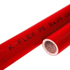 Трубка теплоизоляционная K-FLEX COMPACT RED, DN 22, толщина 6мм, L=2М