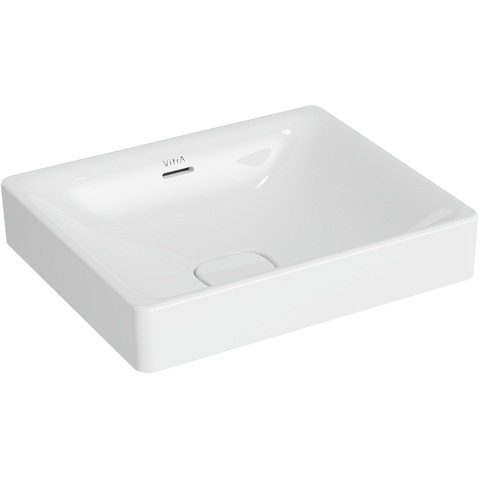 VitrA Metropole 7534B003-0673 Раковина-чаша Metropole, прямоуг 50 см, c переливом, цвет белый. Нажимной керамический донный клапан в комплекте