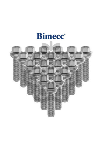 Болт колёсный М15x1.25 длина=45мм ключ=17мм сфера с шайбой цинк BIMECC PS17Q45-MW-ZN