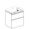Geberit Smyle Square 500.352.JK.1 Тумба под раковину 58.4x61.7x47см, Темно-серый / Матовое покрытие