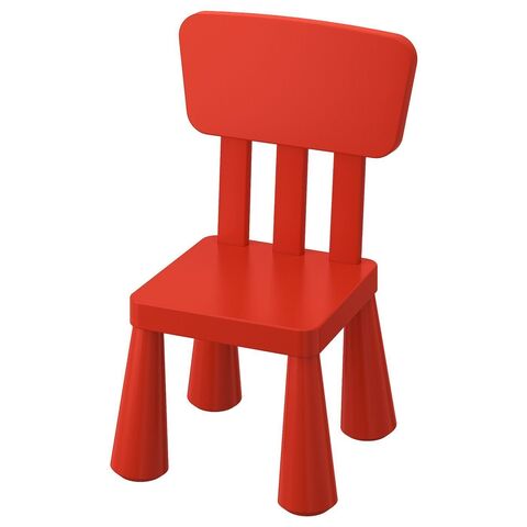 Детский стул BARNSTOL, пластик, 39*67*36 см, красный