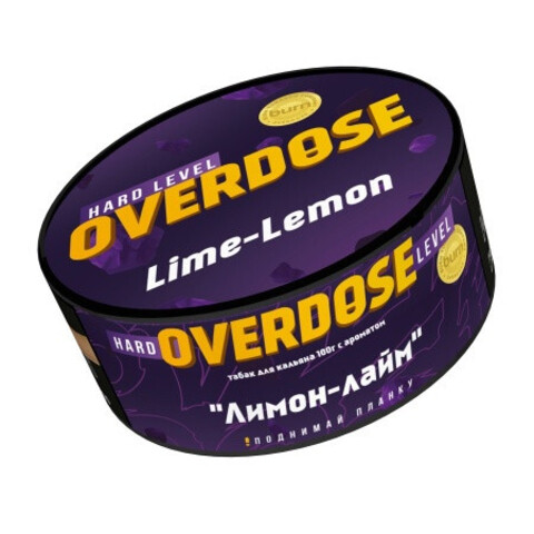 М. Табак для кальяна Overdose Лимон-Лайм, 100г.