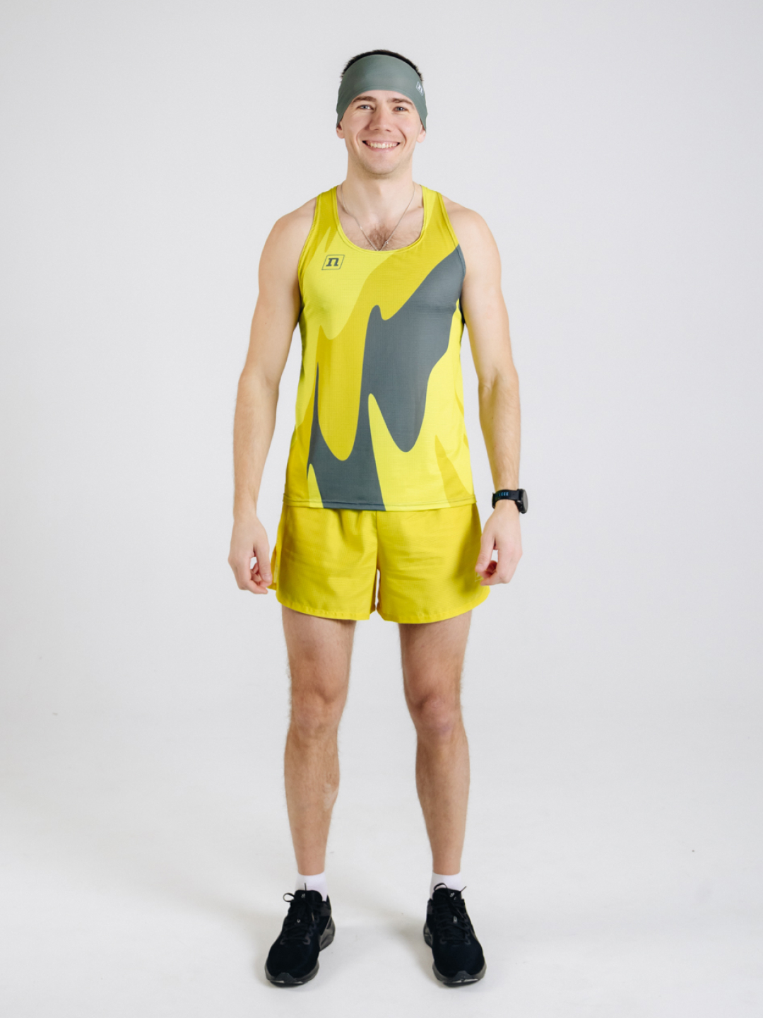Комплект для тренировок Noname Free Running Waft 25 UX унисекс grey-yellow