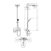 Hansgrohe Pulsify 24230000 Душевая система с термостатом с функцией наполнения ванны (хром)