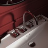 Ideal Standard Joy Neo BD143AA Двурукоятковый смеситель для раковины под 3 отверстия, с донным клапаном, 5 л/мин Chrome (Хром)