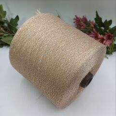 Sequin Lurex люрекс с пайеткой 3000м/100гр 003 Пудровый беж, пайетка галографическая