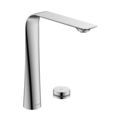 Duravit D.1 D11110008010 Смеситель для раковины на 2 отв. высокий h=253мм, электронный с питанием от сети, цвет: хром фото