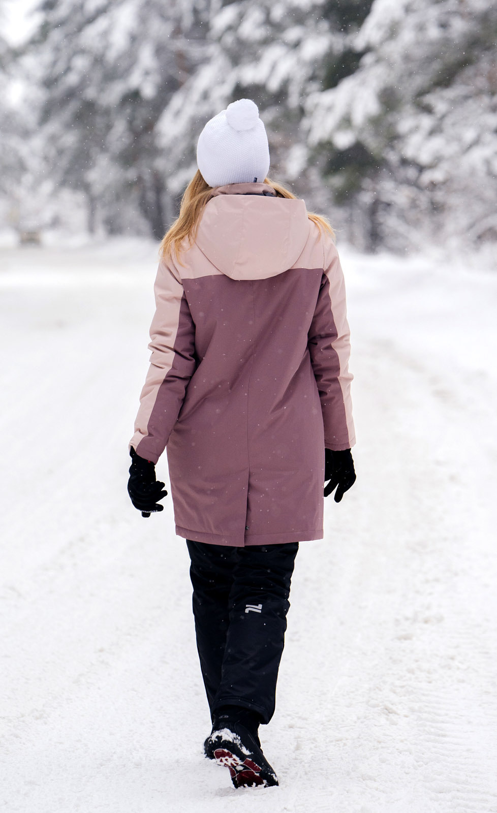 Теплая парка женская Nordski smoke rose - 4
