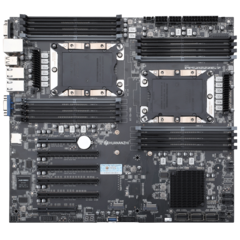 Материнская плата с процессором HUANANZHI X11D-16D DUAL, Socket3647(x2), Xeon Gold 6126 (x2), EATX, Retail, Socket3647(x2), 16xDDR4, PCIe3.0, 2xM.2, GLAN, 4xUSB2, 5xUSB3, VGA (HNZ-X11D-16D-DUAL-6126)