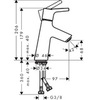 Hansgrohe Talis S 72012000 Смеситель для раковины однорычажный