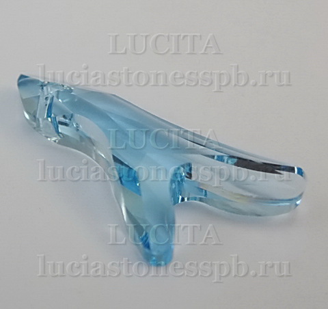 6791 Подвеска Сваровски Коралл Aquamarine (25 мм) ()