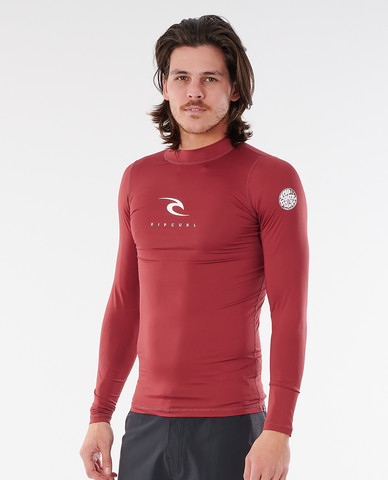 RIP CURL Corps LSL UV Maroon