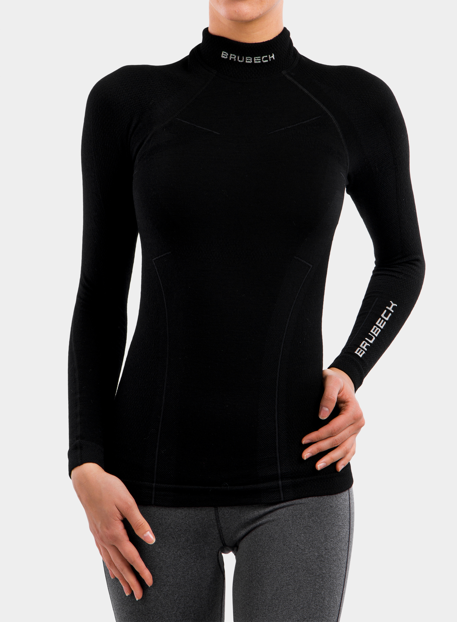 Brubeck Wool Merino женский комплект термобелья черный - 3