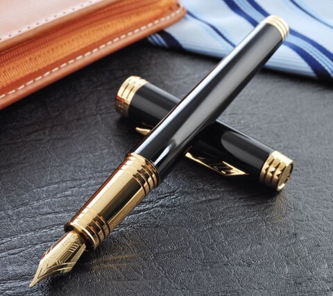Ручка перьевая Parker Premier Laque F560, Deep Black GT, F (S0887810)
