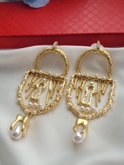 30325 - Серьги длинные PADLOCK style by SCHIAPARELLI