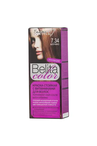 Белита-М COLOR NEW Краска для волос тон №07.34 Капучино (с витаминами)