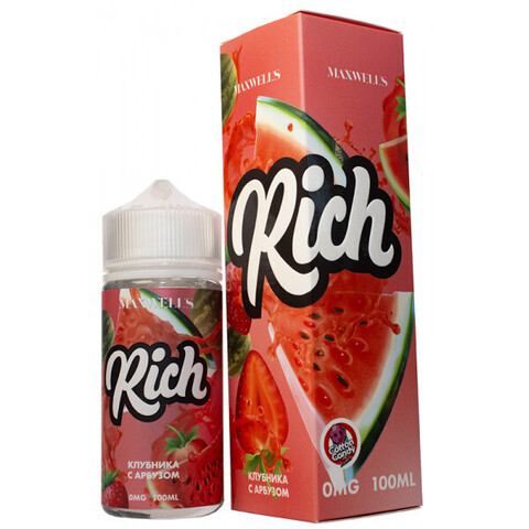 Жидкость MAXWELLS 0% 100 ml Rich - Морозная Дыня Арбуз Клубника