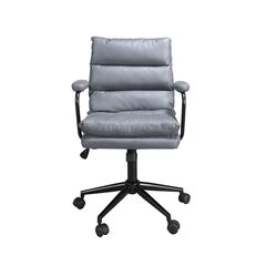 Вращающееся офисное кресло 4155 из серой ткани