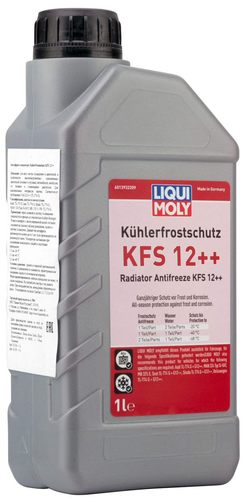 Антифриз-концентрат Liqui Moly Kuhlerfrostschutz KFS 12++ красный 1л