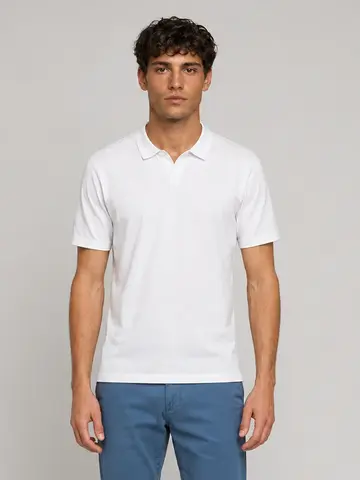 Поло однотонное Bowery NYC Soft Jersey Optic White