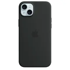 Силиконовый чехол с поддержкой MagSafe Apple Silicone Case для iPhone 15 Plus, Black (Черный)