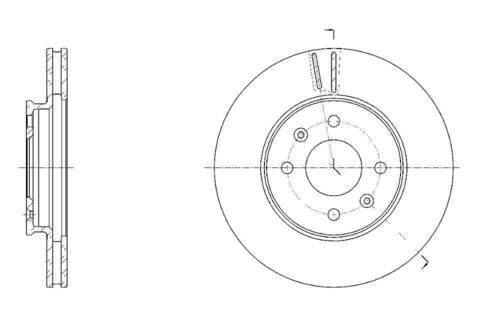Диск тормозной вентилируемый G-brake  GR-21346