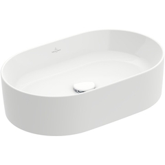 Villeroy&Boch Collaro 4A195601 Раковинана столешницу  56x36, отверстия для смесителя-отсутствуют, цвет-альпийский белый фото