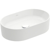 Villeroy&Boch Collaro 4A195601 Раковинана столешницу  56x36, отверстия для смесителя-отсутствуют, цвет-альпийский белый