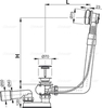 Alcaplast A552KM Сифон для ванны