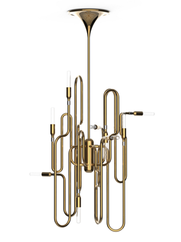 реплика Люстра Clark by Delightfull ( gold )