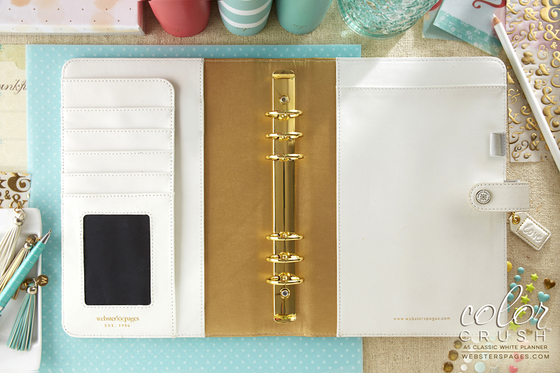 Планер A5 WHITE BINDER ONLY by Websters Pages. БЕЗ внутреннего наполнения