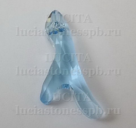 6791 Подвеска Сваровски Коралл Aquamarine (25 мм) ()