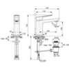 Ideal Standard Tonic II A6326AA Смеситель для раковины однорычажный с донным клапаном