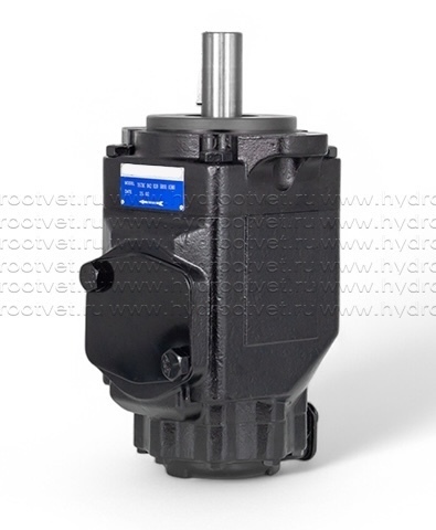 Фото T67DCB42B201R00A100 - Пластинчатый нерегулируемый двухпоточный насос серии T67DC с рабочим объемом 137,5+66 см3