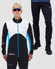 Элитный лыжный костюм Nordski Pro 2.0-1.0 White/Black/Light Blue мужской