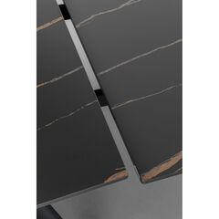 Стол обеденный раздвижной Xenia Black 140(30+30)x80 см