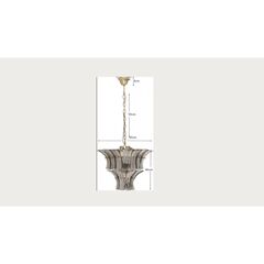 Светильник подвесной Venezia Smoke Ø50cm