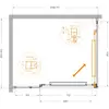 Cezares LUX-AH-FS-11-110/90-C-GM Душевой уголок