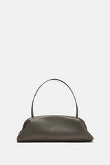 ZARA ПРЯМОУГОЛЬНАЯ СУМКА С ПЛЕЧЕВЫМ РЕМНЕМ, СЕРЫЙ