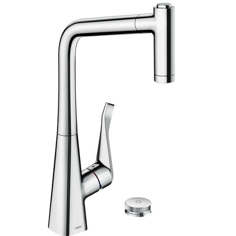 Hansgrohe 73806000 Смеситель для кухни с выдвижным изливом и лейкой