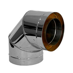 Колено сэндвич 90° D 200х280 430 оцинкованная сталь 0,5х0,5 мм