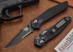 Складной нож Osborne Black MCP 943SBK с серрейтором