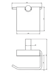 Бумагодержатель HAIBA HB8403-7 черный