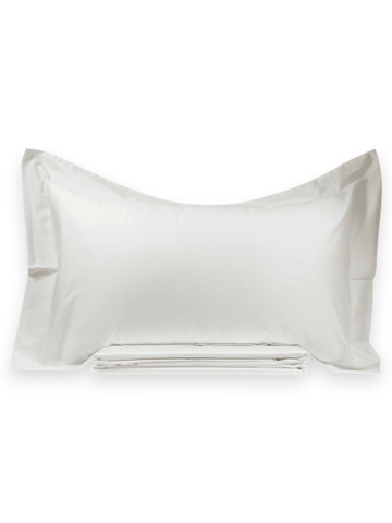 Однотонное постельное белье из сатина | White