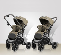 Прогулочная коляска Luxmom 525 с перекидной ручкой (бежевый)