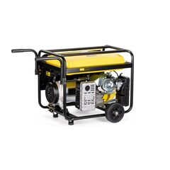 Генератор CHAMPION GG7501E-3 (PRO 400В7,5/8,1кВАcosф=0,8 15лс25л230/12В84,2кг,эл.стартер,счетч.колес